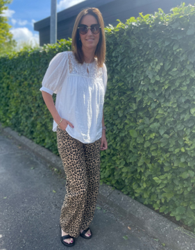 Phase Leopard Pants LW Wide Legs