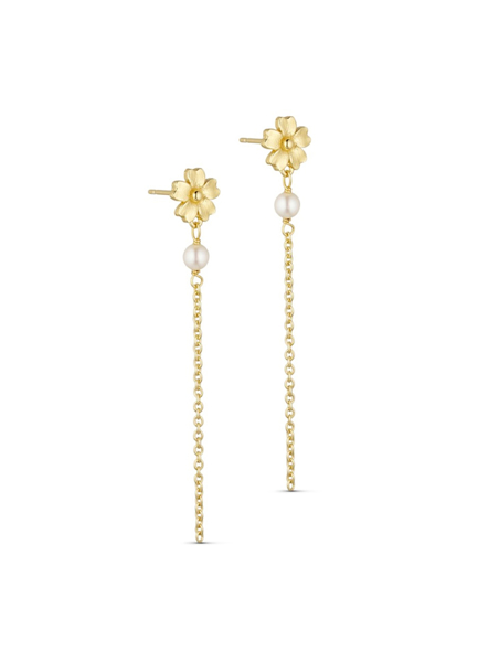 Pure By Nat Poppy Pearls Earrings