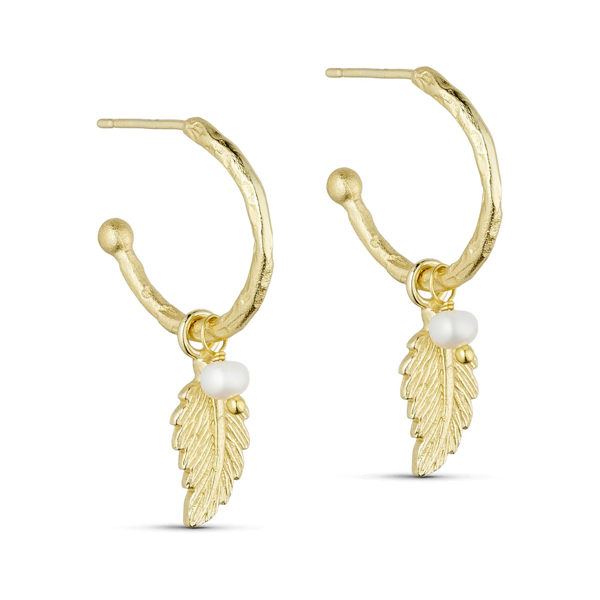 Pure By Nat Linn Hoops W/ Pendant