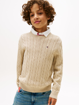 TH Cotton Cable Sweater