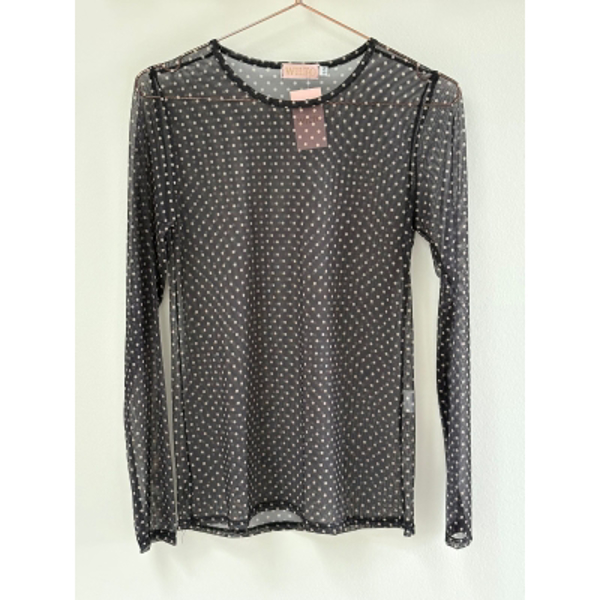Three M Sarah Mesh Blouse Dots