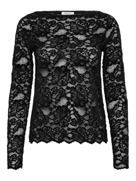 Rosemunde Dania Lace Ls Boatneck