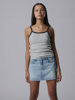 LMTD Hinaja Stripe Short Strap Top